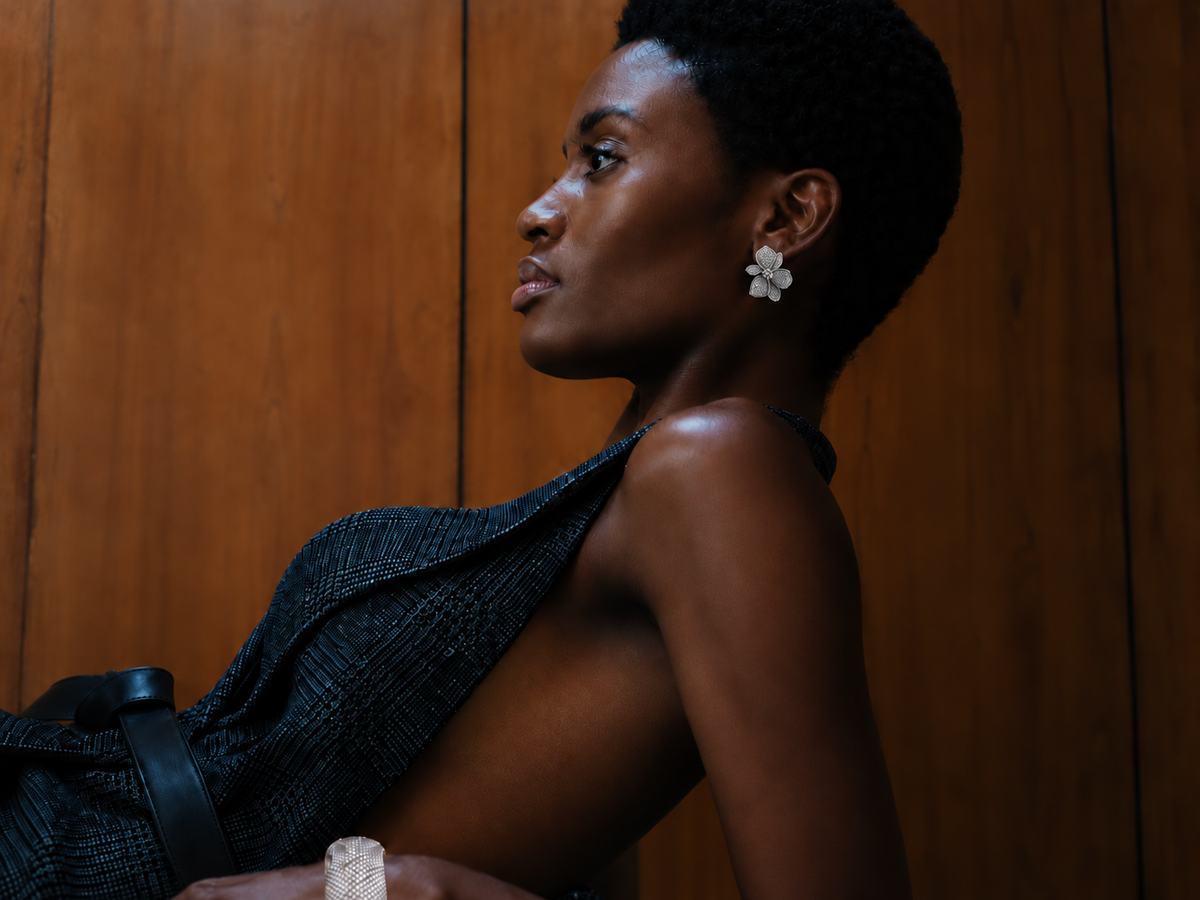African Flower Earrings