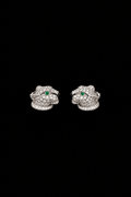Silver Tiger Earrings