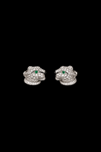 Silver Tiger Earrings