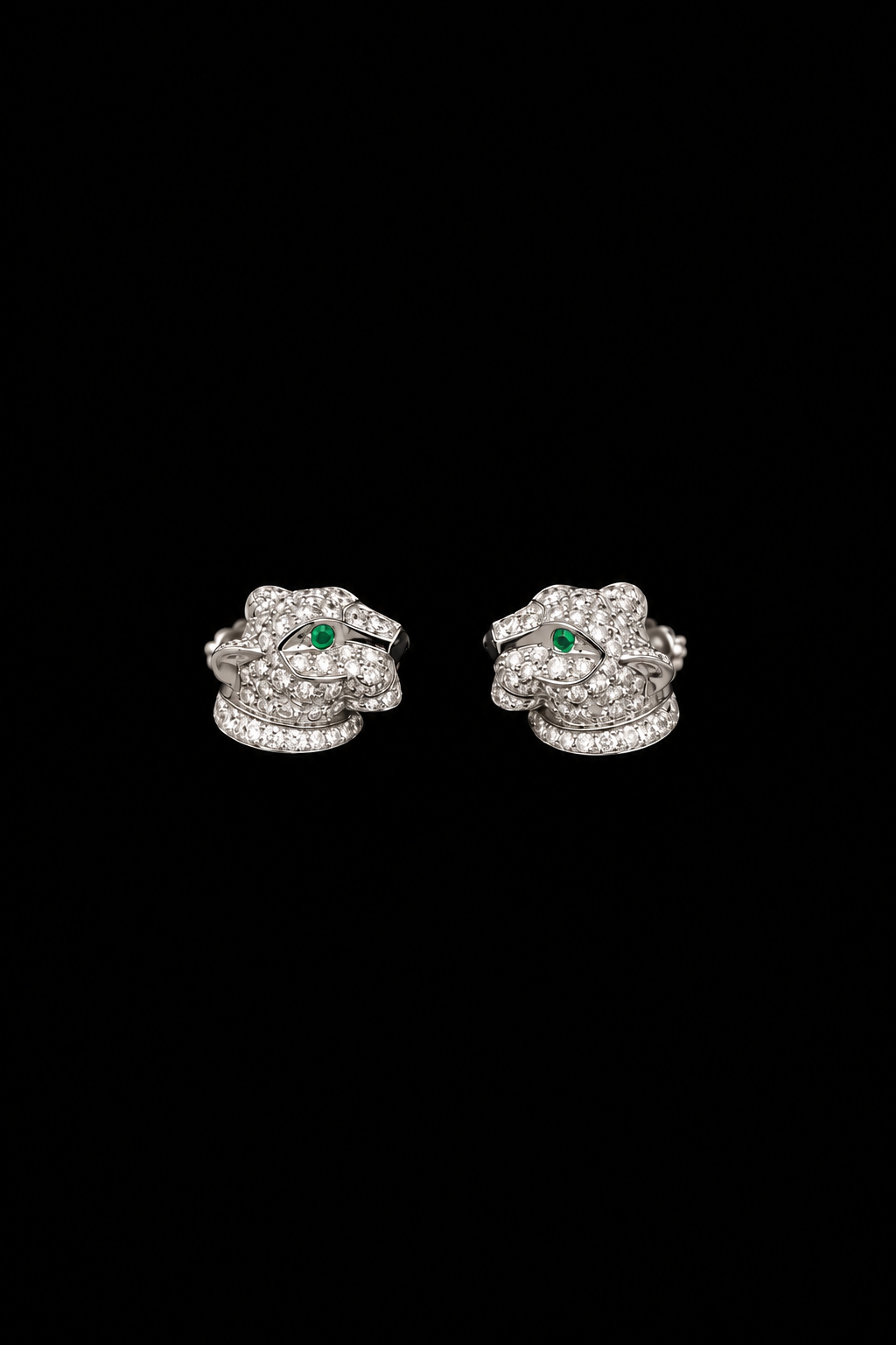 Silver Tiger Earrings